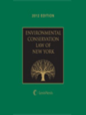 cover image of New York Environmental Conservation Law